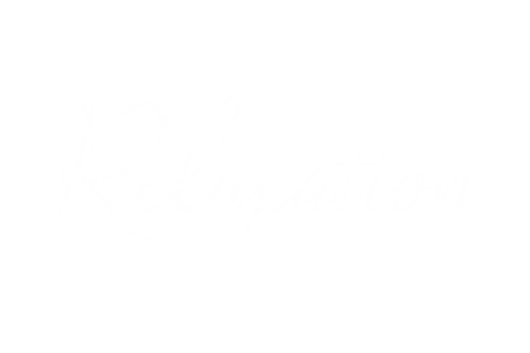 Relaxation Text in White on Transparent Background for Wellness Design