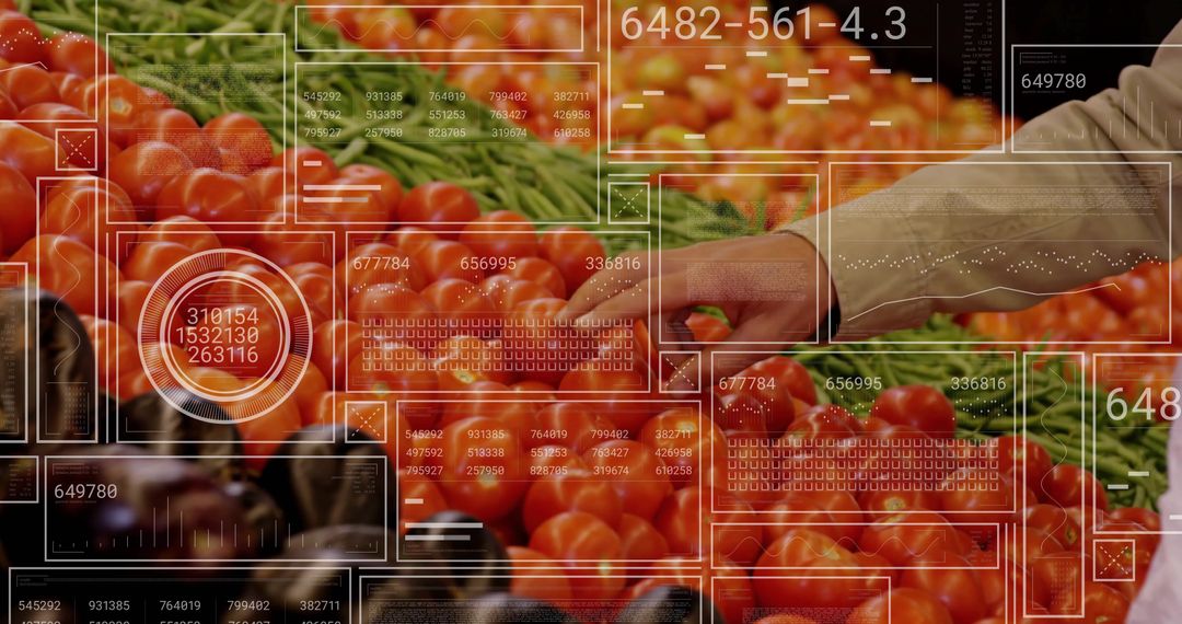 Digital Interaction with Fresh Produce Display in Supermarket