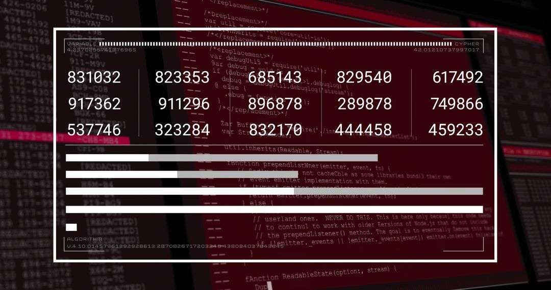 Digital Data Processing Interface with Numeric Codes - Free Images, Stock Photos and Pictures on Pikwizard.com