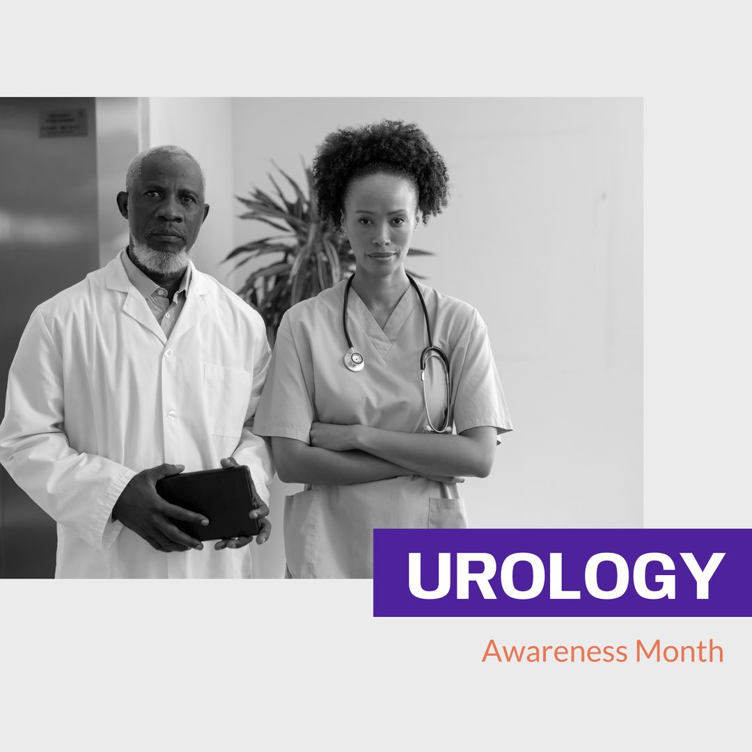 Urology Awareness Month with Diverse Medical Professionals - Download Free Stock Templates Pikwizard.com