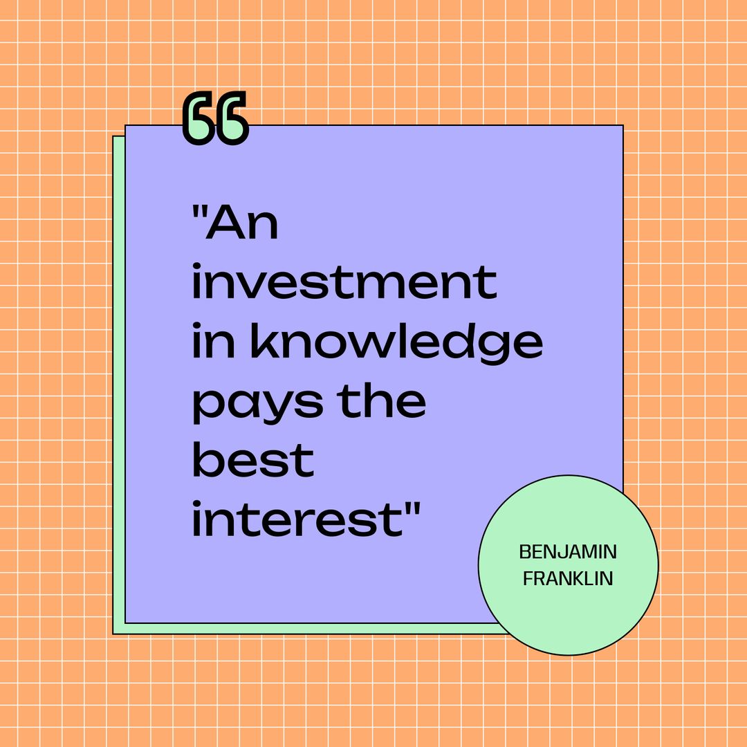 Inspirational Educational Quote Gradient Background