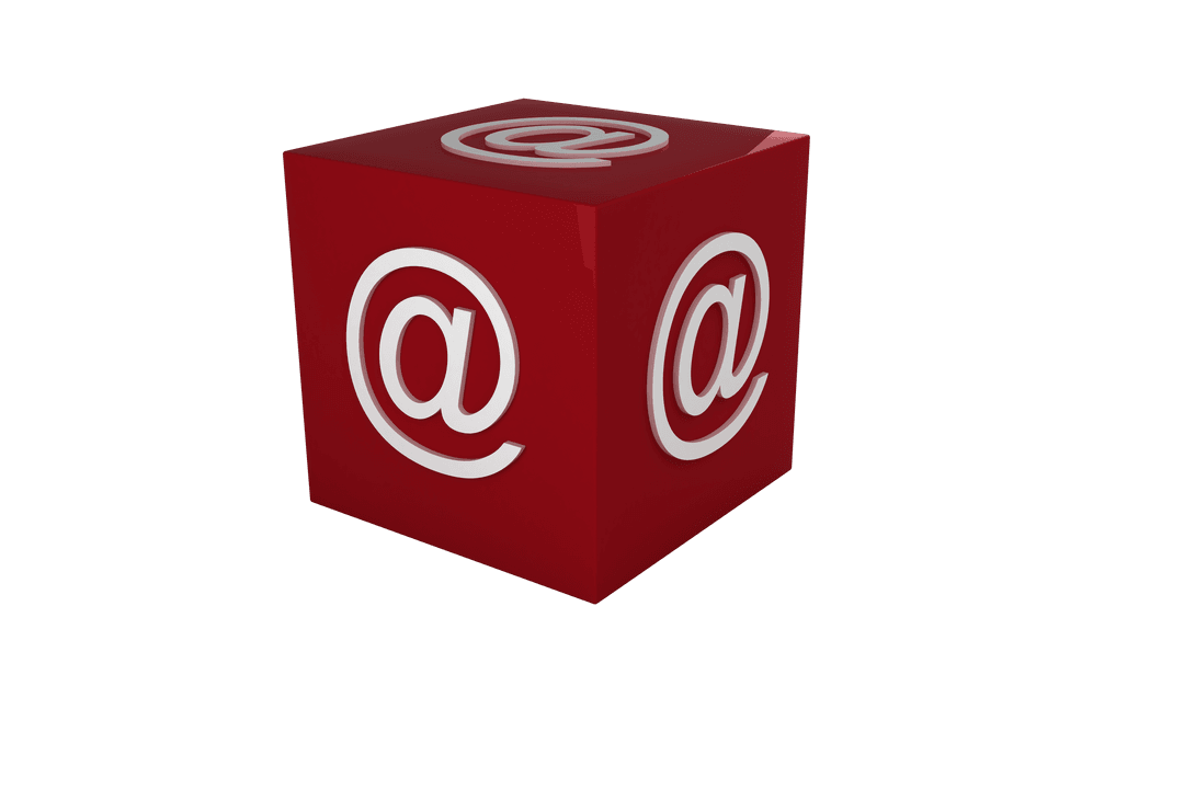 Transparent 3D Cube with Email Symbol Elements - Download Free Stock Images Pikwizard.com
