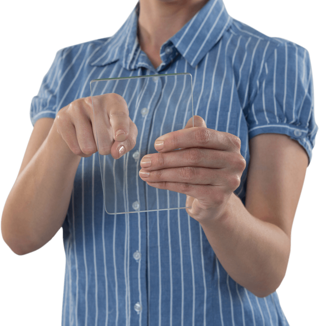 Tech Executive Using Transparent Digital Tablet - Download Free Stock Images Pikwizard.com