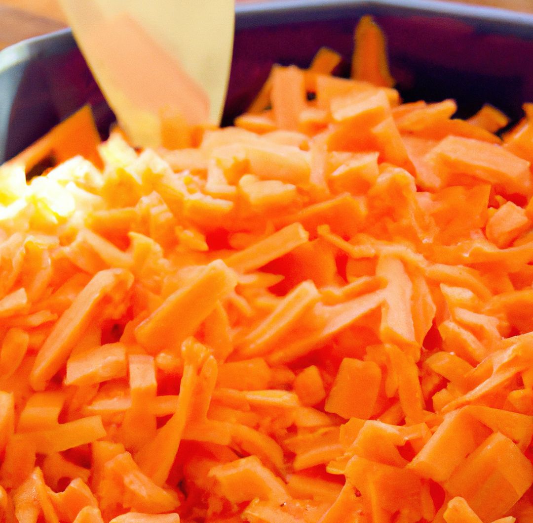 Close up of multiple chopped carrot pieces in bowl - Free Images, Stock Photos and Pictures on Pikwizard.com