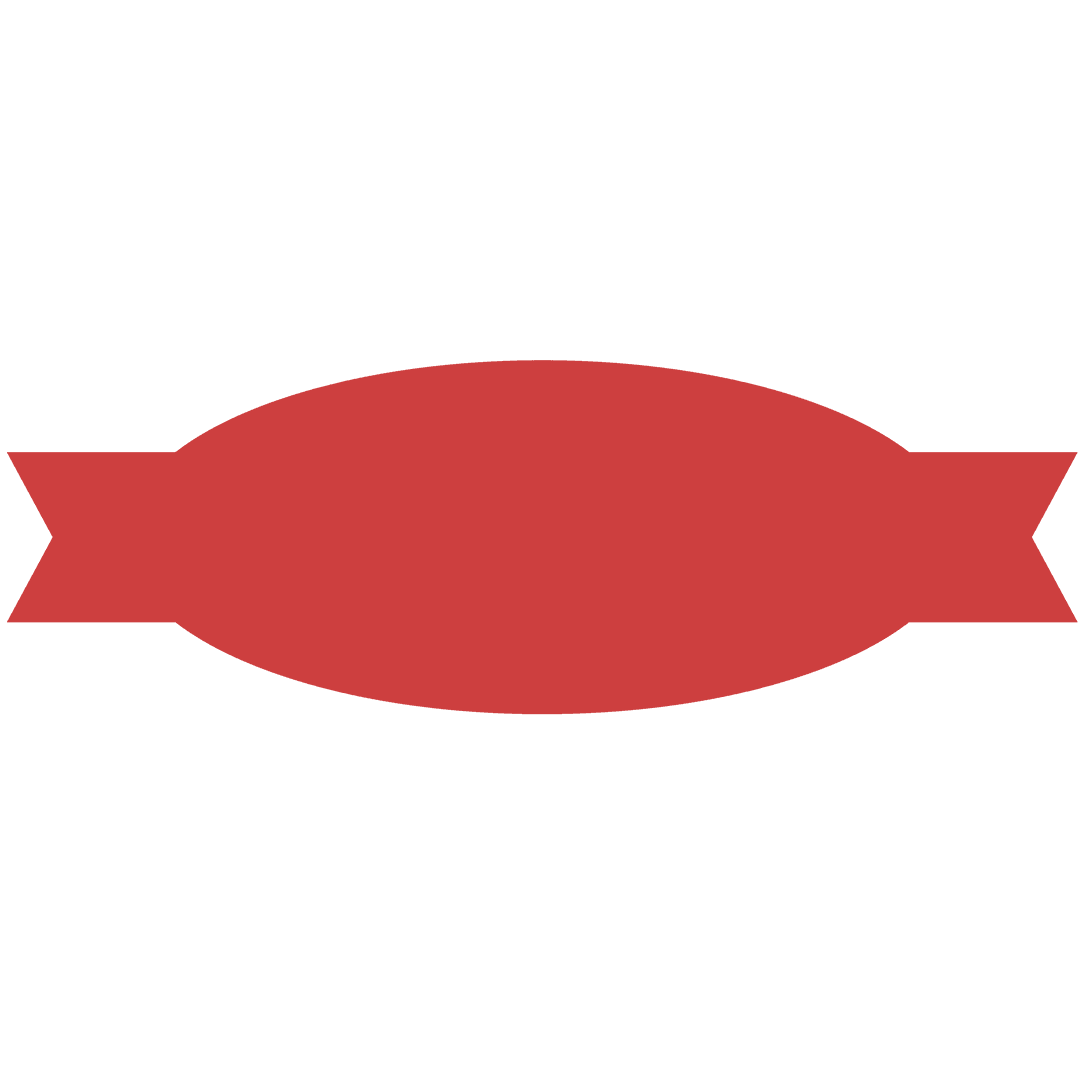 Red Ribbon Banner on Transparent Background for Celebration