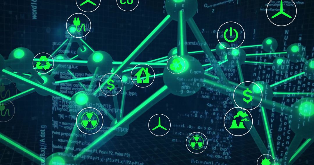 Digital Network of Eco-Friendly Technology and Data Connections