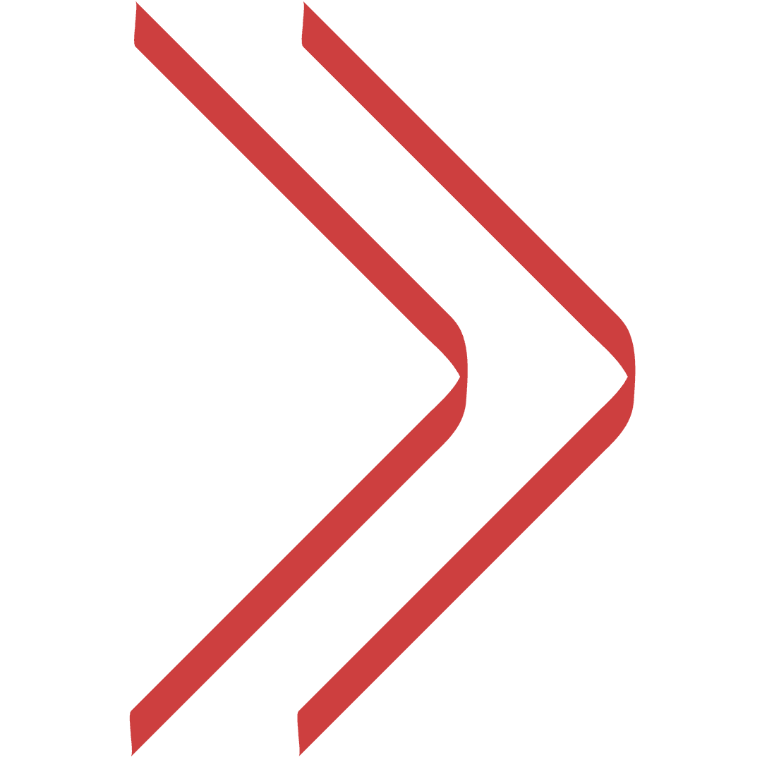 Red Chevron Arrows on Transparent Background