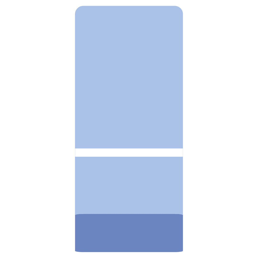 Abstract Blue Rectangle Shape on Transparent Background