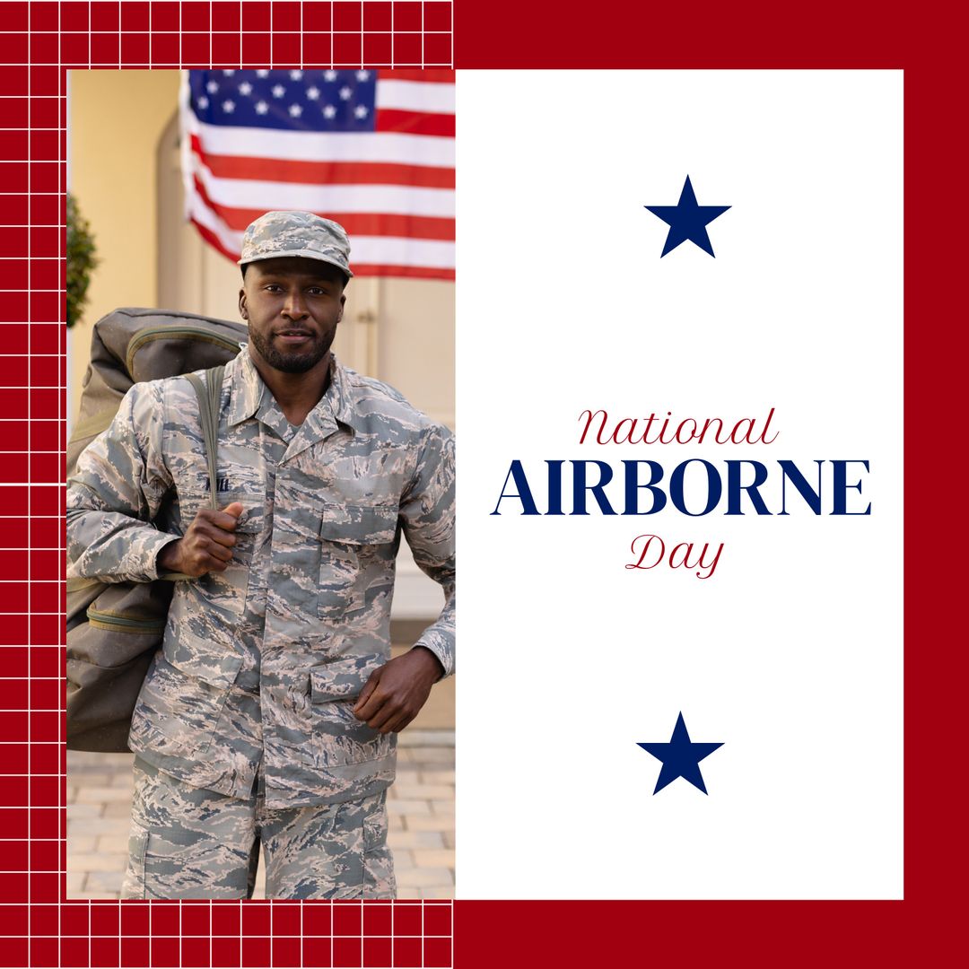 Celebrating National Airborne Day with Proud Soldier