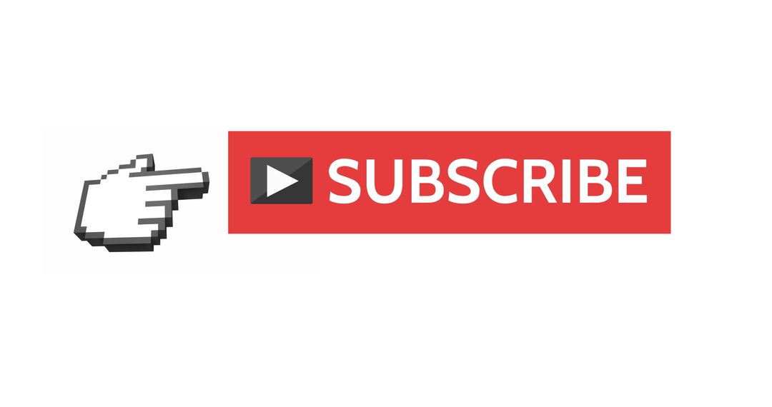 Hand Cursor Clicking on Subscribe Button Online Engagement