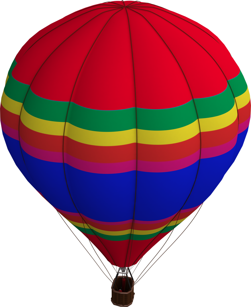 Colorful Hot Air Balloon Transparent Background for Designs and Projects - Download Free Stock Images Pikwizard.com