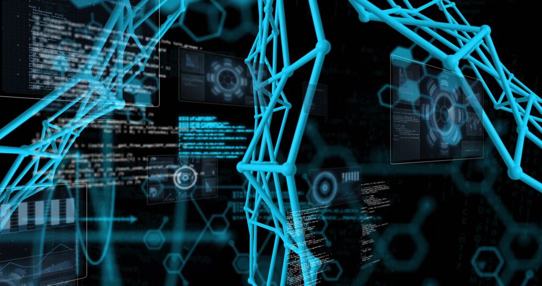 Futuristic Cyberspace Network with Holographic Interfaces