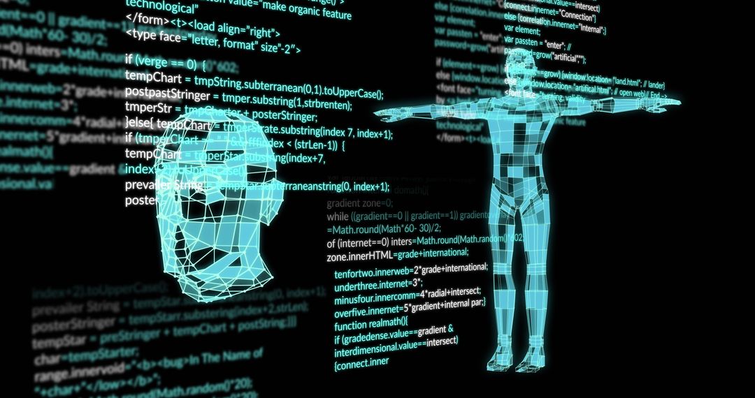 Digital Data Mapping on Human Body with Code Details