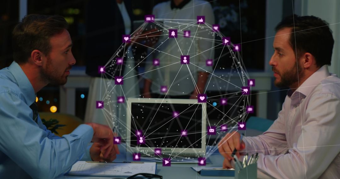 Global Connectivity and Technology in Modern Business Meeting