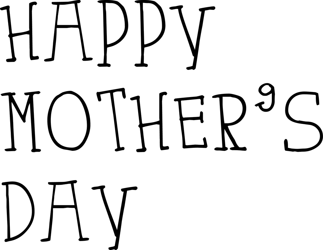 Celebratory Mother's Day Transparent Message Overlay