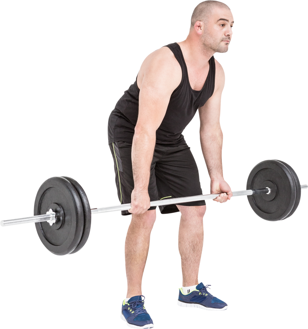 Strong Man Lifting Barbell on Transparent Background - Download Free Stock Images Pikwizard.com