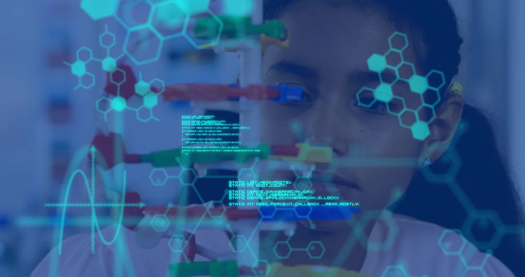 Young Scholar Explores Molecular Structures in Future Science Lab