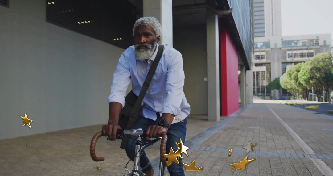 Active Transport Concept with Urban Cyclist by Office Building