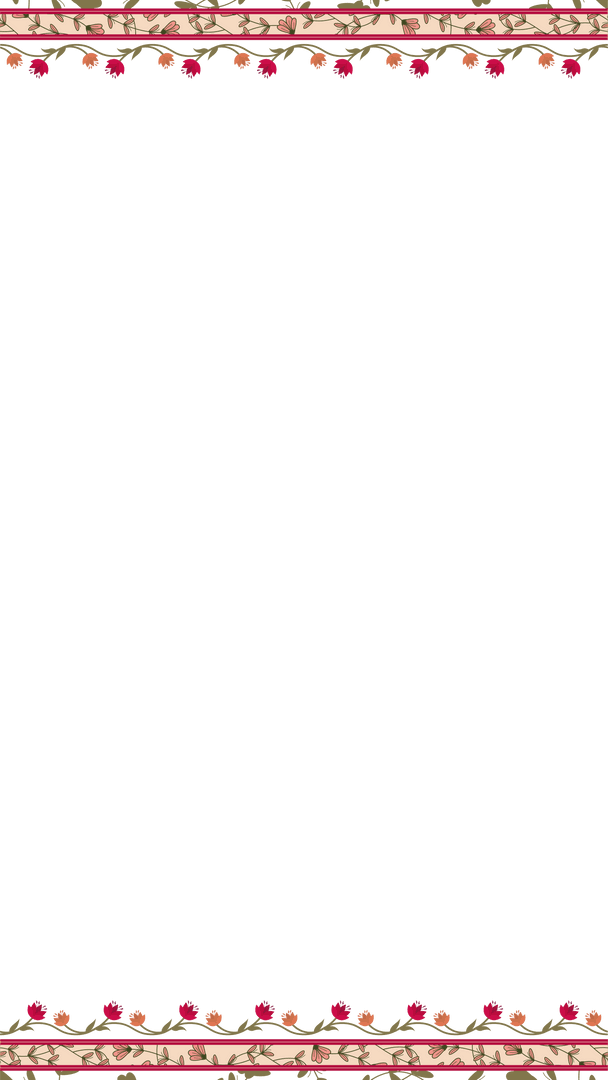 Botanical Wonder: Transparent Floral Frame in Minimalist Style