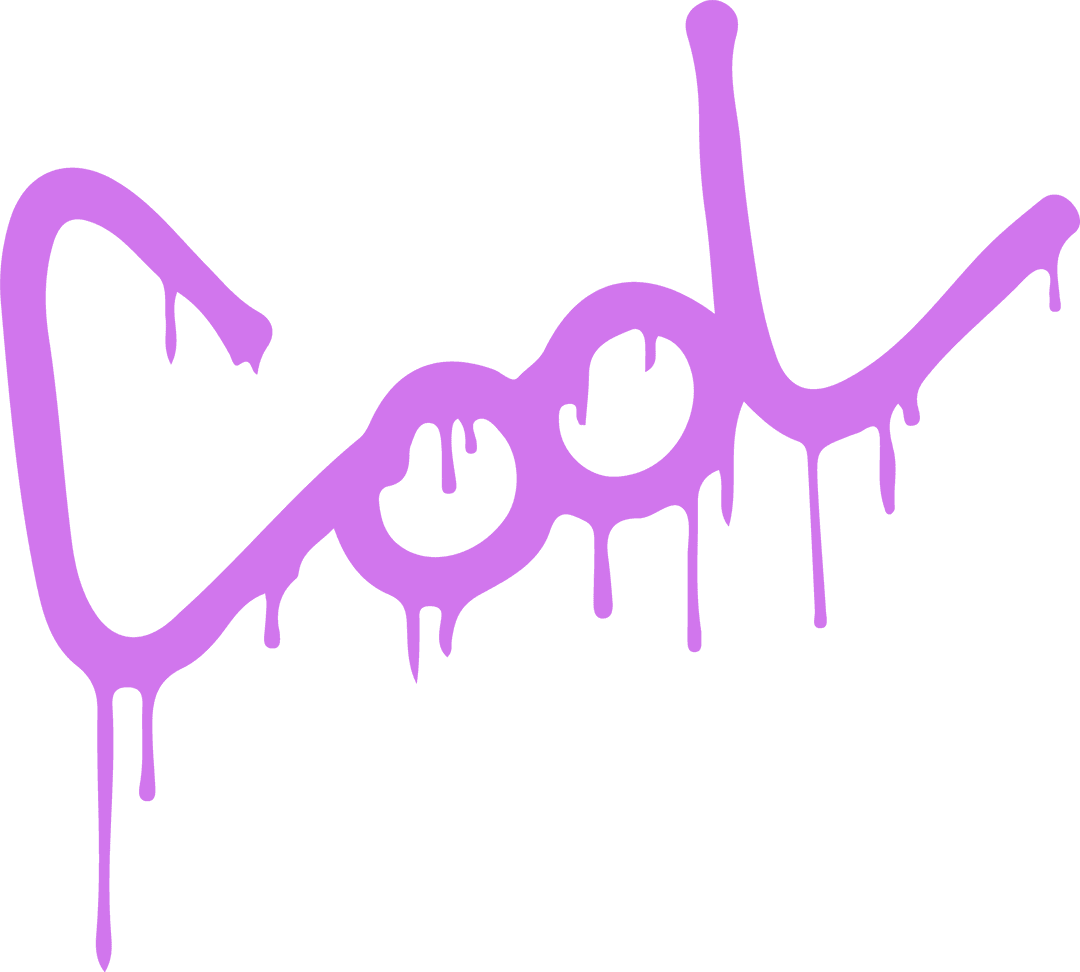 Cool Purple Graffiti Text on Transparent Background Alph PNG