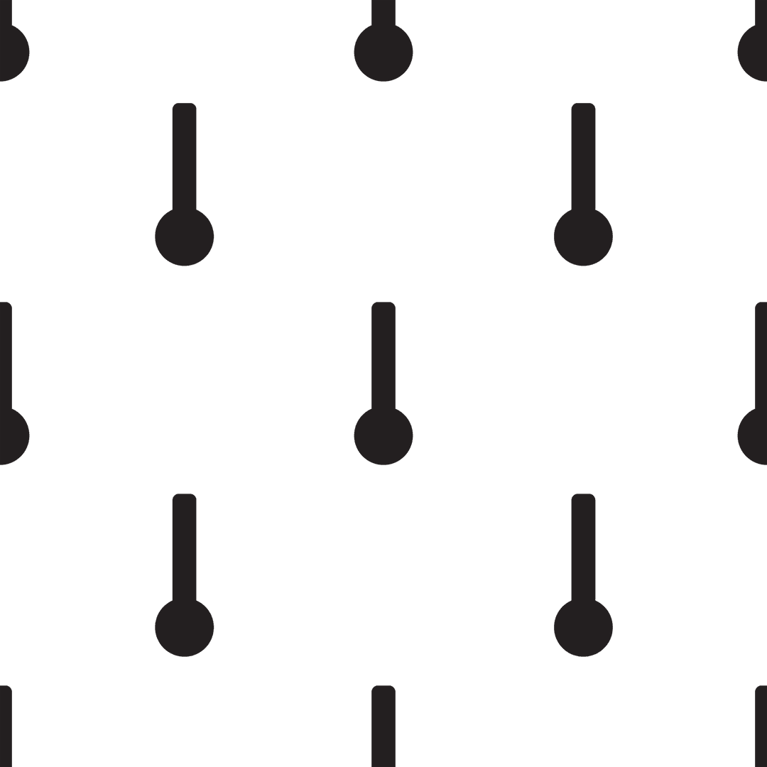 Interconnected black circles on transparent vector pattern