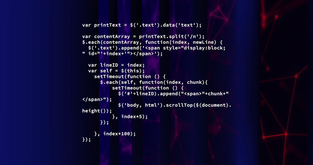 Digital Interface with Scrolling Code on Neon Interface - Free Images, Stock Photos and Pictures on Pikwizard.com