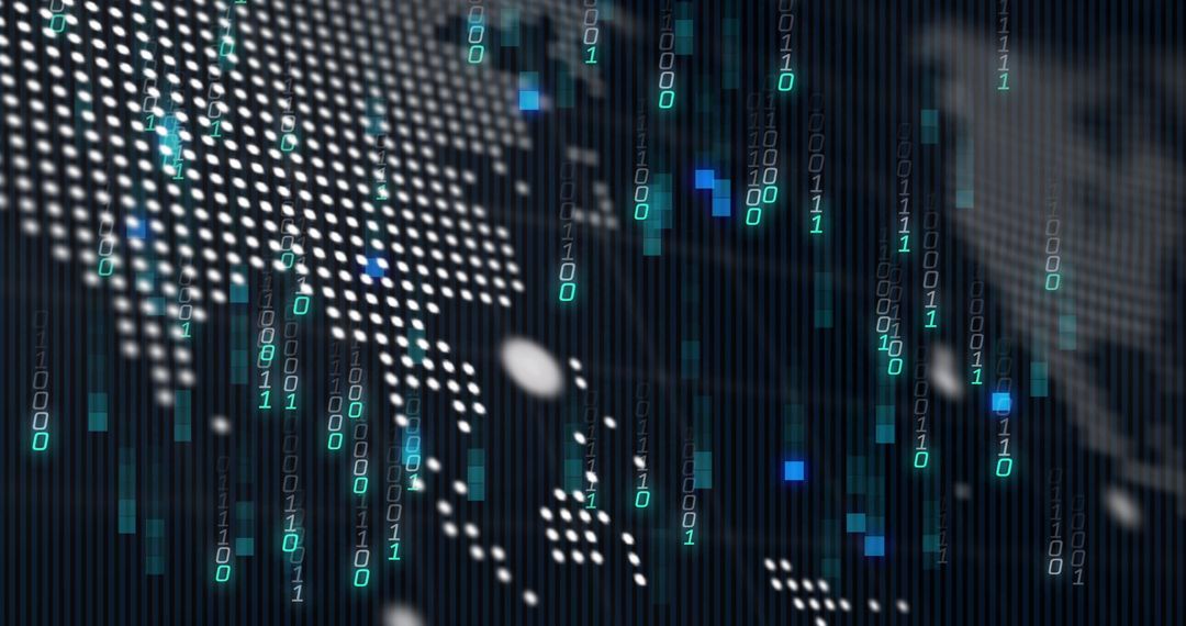 Digital data interface over world map design