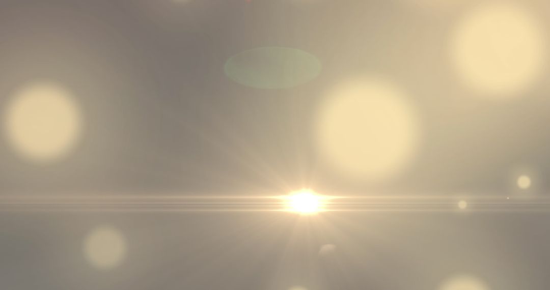 Glowing Light Spots on Dark Background with Energy Effect