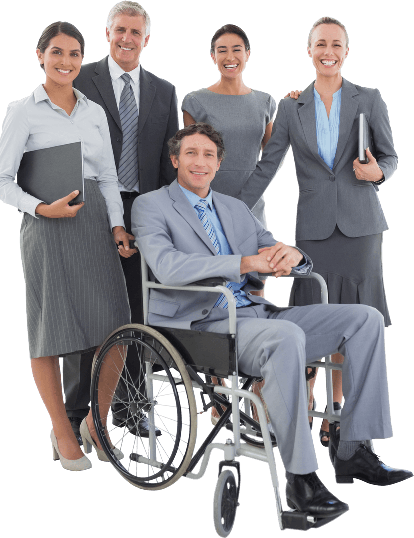 Transparent Business Team Celebrating Diversity and Inclusion