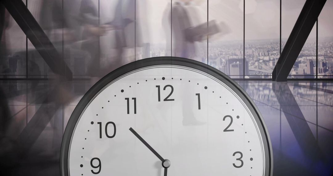 Conceptual Business and Time Management with Clock Overlay