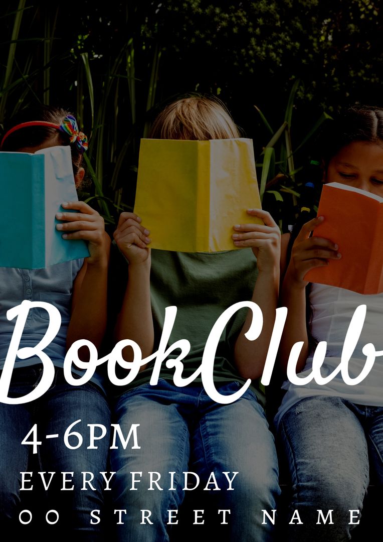 Engaged Readers in Literary Club Gathering Outdoor