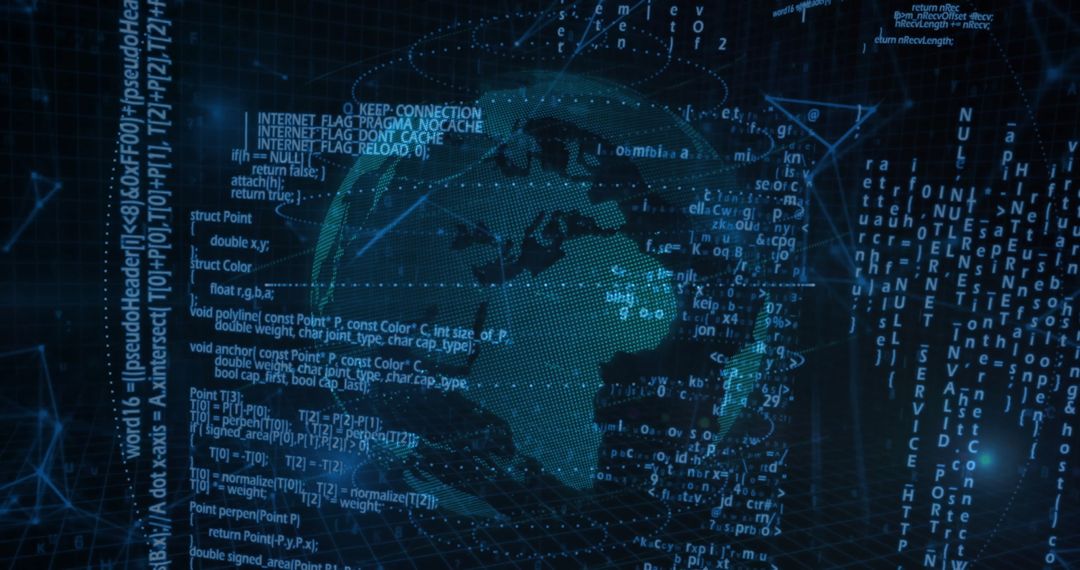 digital data streams flowing over 3d globe - Free Images, Stock Photos and Pictures on Pikwizard.com
