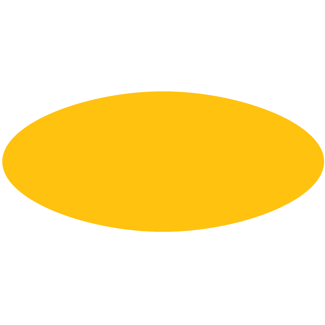 Orange Circle Shape on Transparent Background