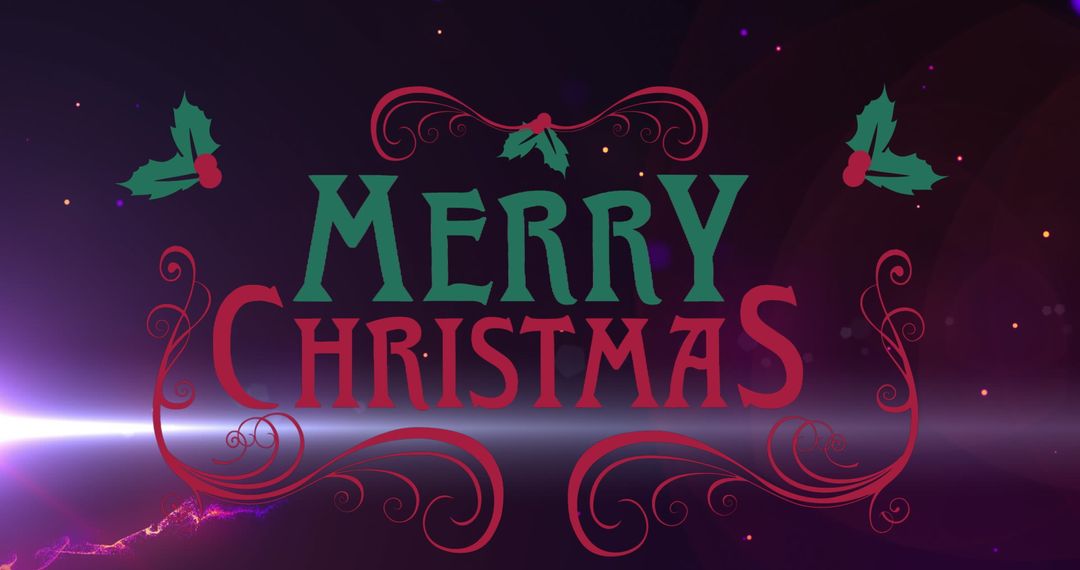 Elegant Merry Christmas Banner with Festive Design