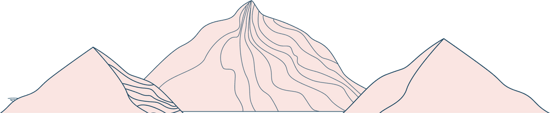 Geometric Mountain Shape Art with Transparent Background