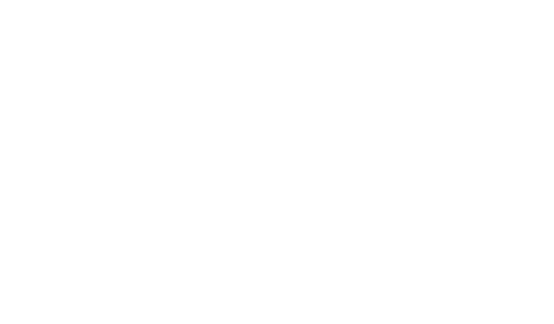 Festive Transparent Noel Sous La Neige Text Vector Design