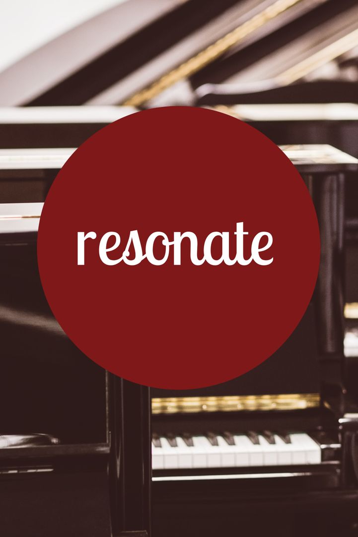 Elegant Concert Promotion with Grand Piano and Text Overlay