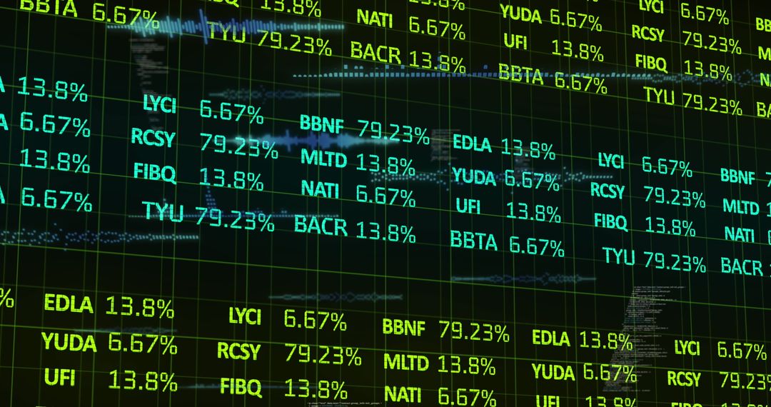 Digital Financial Data Displayed on Modern Interface