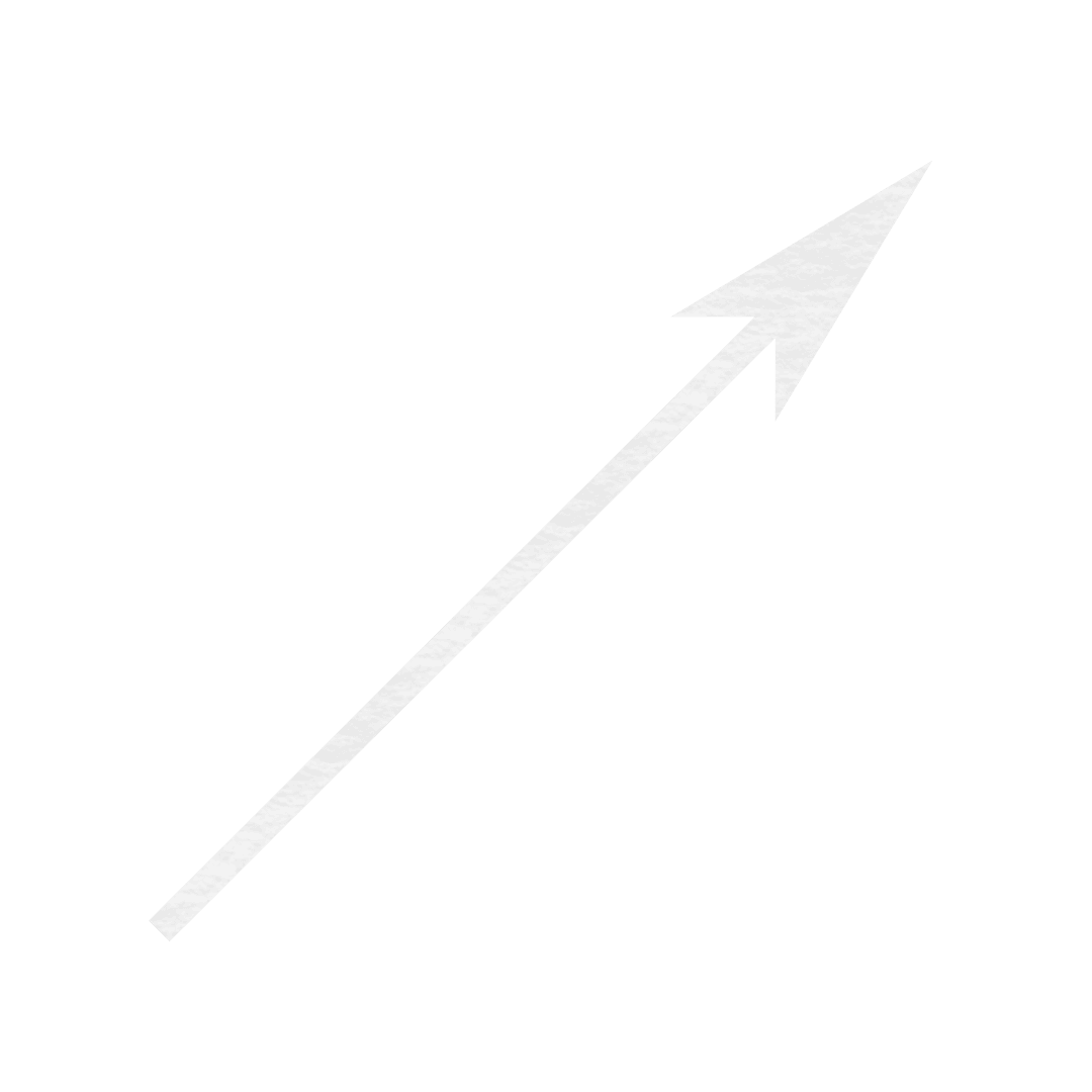 Upward White Arrow on Transparent Background Signifying Direction