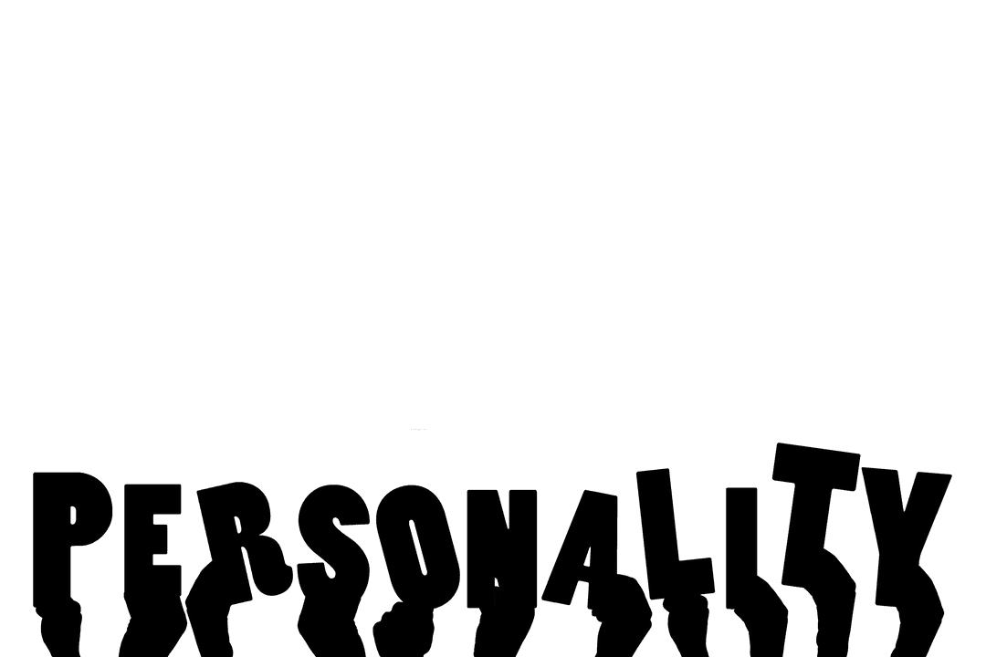 Hands Holding Personality Text on Transparent Background Inspiration