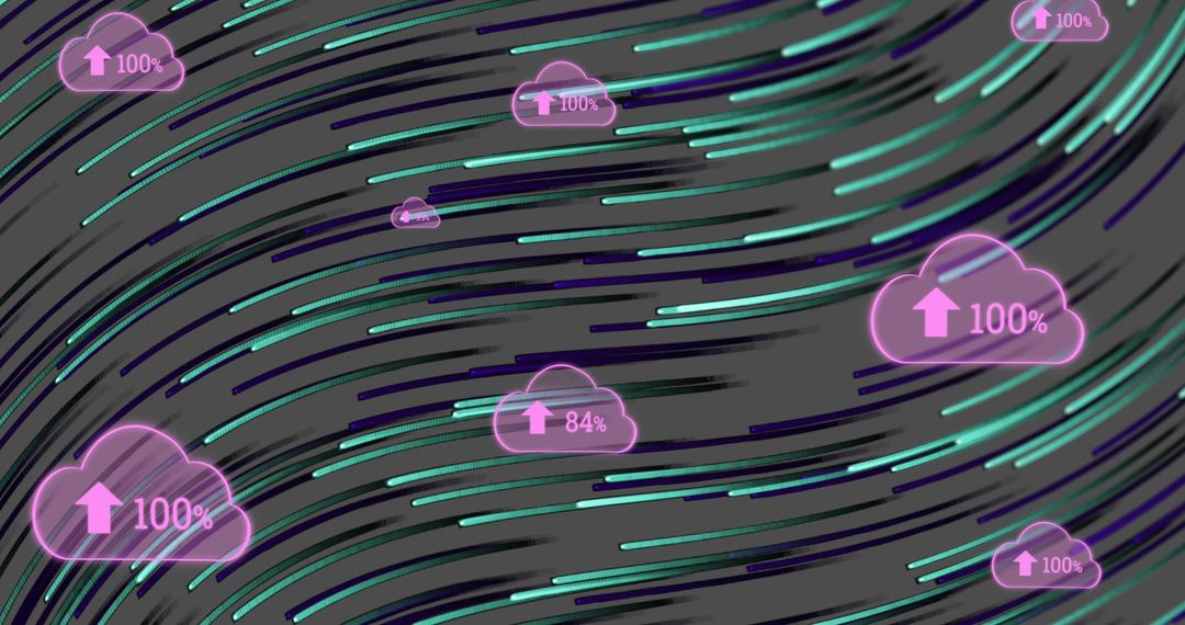 Digital cloud network with dynamic data flow
