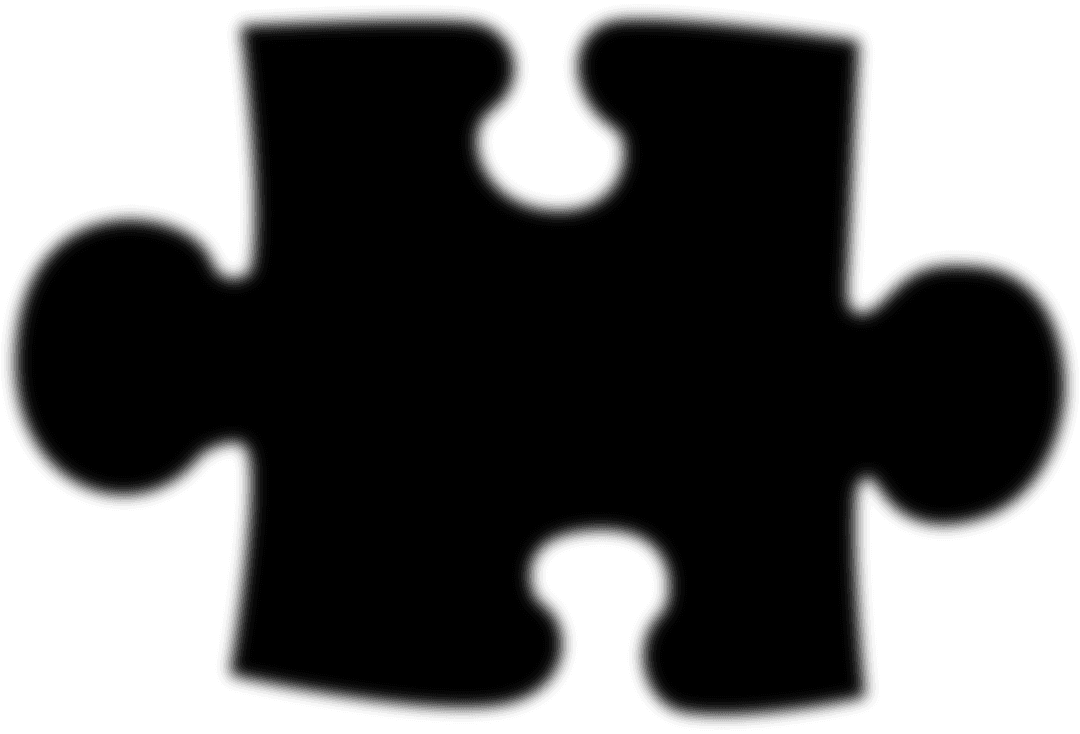 Transparent Puzzle Piece Vector for Design Projects