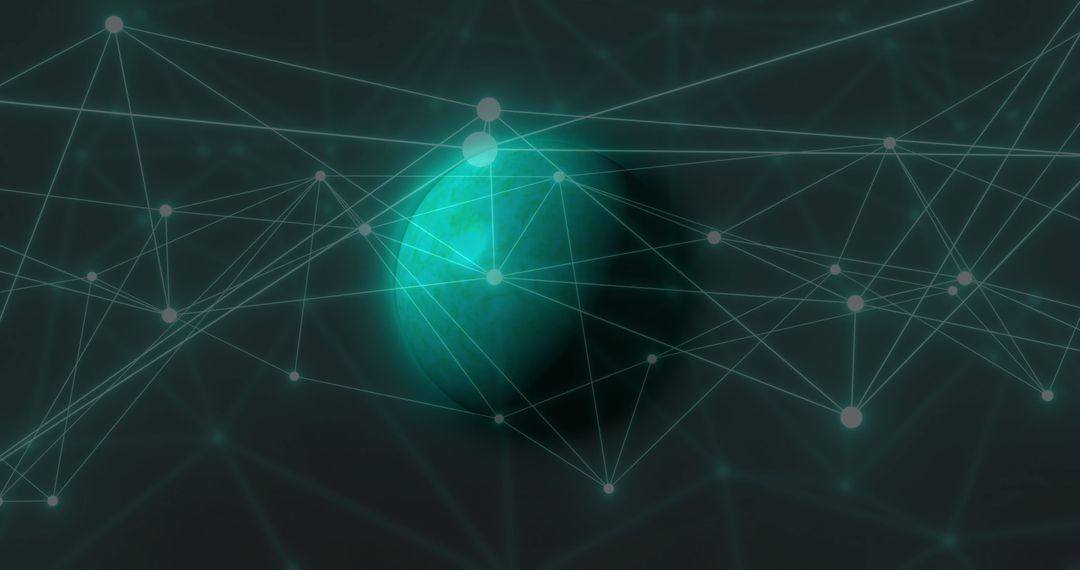 Global Connectivity Network Over Earth Concept