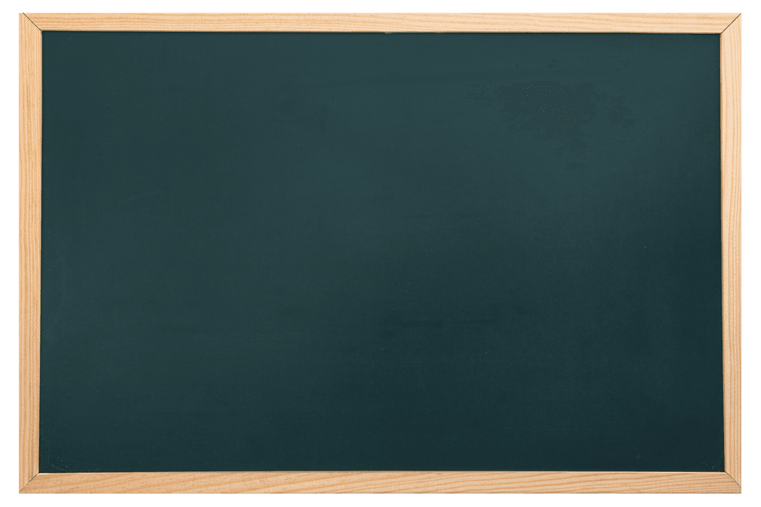 Transparent Blackboard Illustration with Copy Space for Educational Use