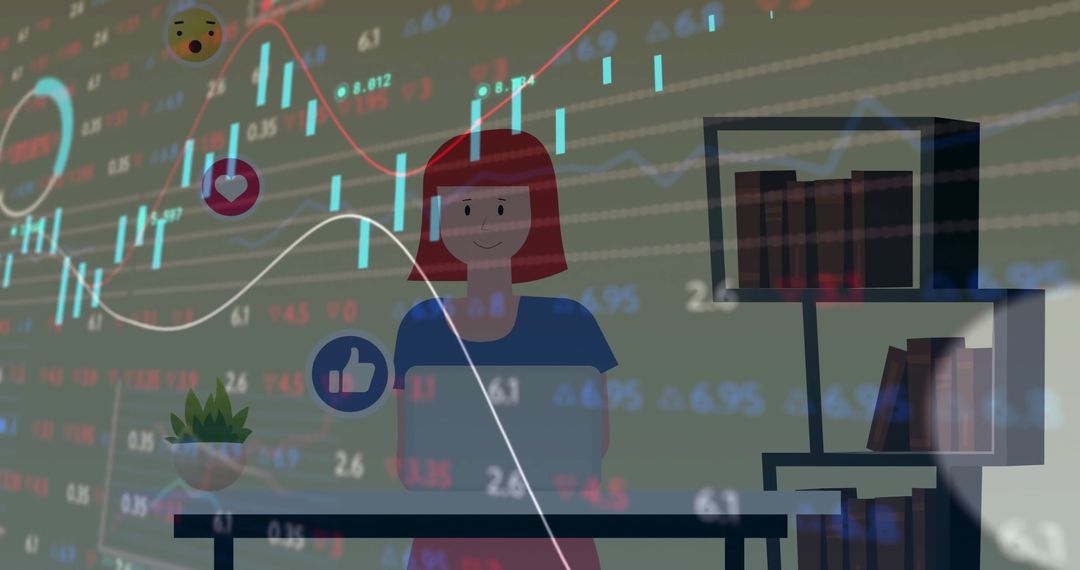 Analyzing Market Data on Computer with Stock Charts Interface