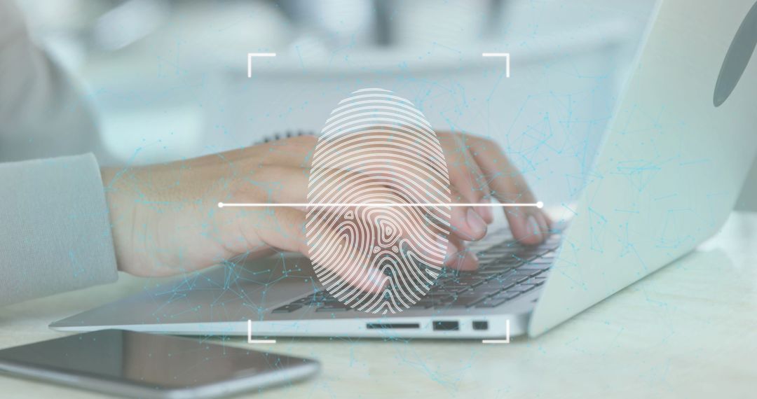 Digital Fingerprint Security on Laptop with Connected Network