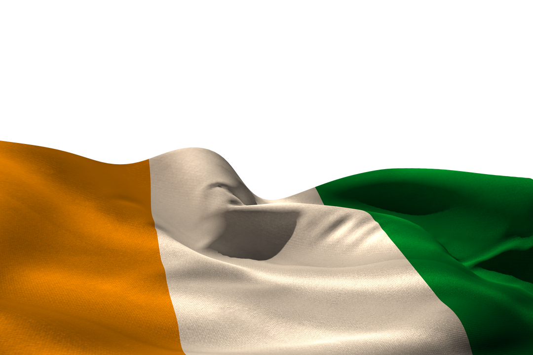 Waving Ivory Coast Flag on Transparent Background - Download Free Stock Images Pikwizard.com