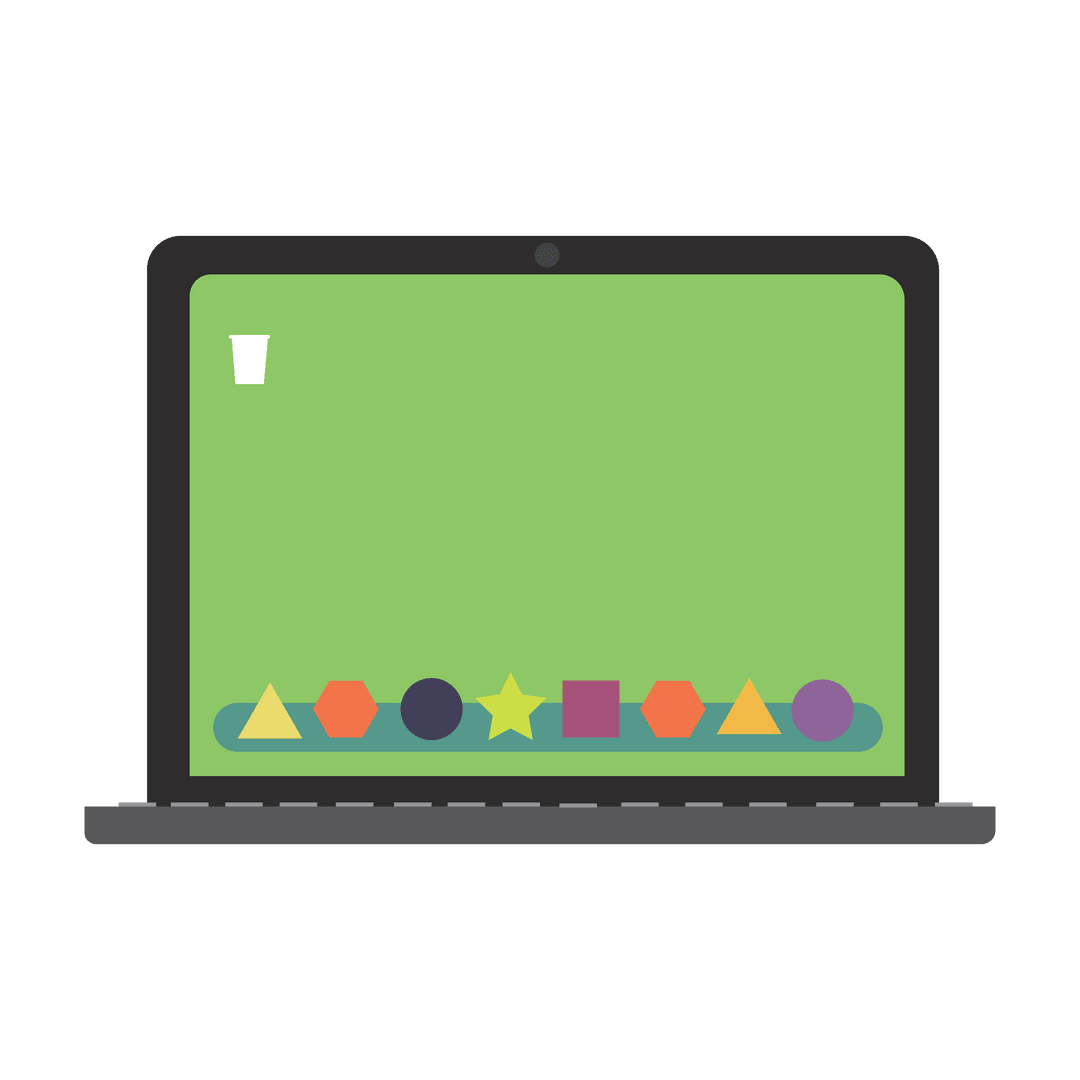 Transparent Background Laptop with Green Screen for Easy Customizations