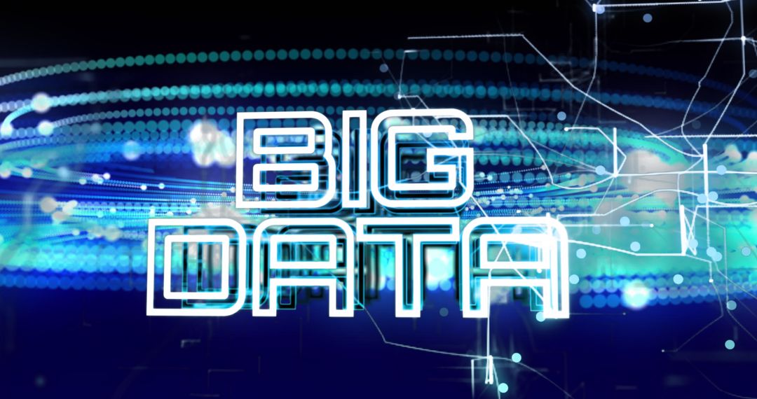 Futuristic Big Data Concept with Digital Graphics