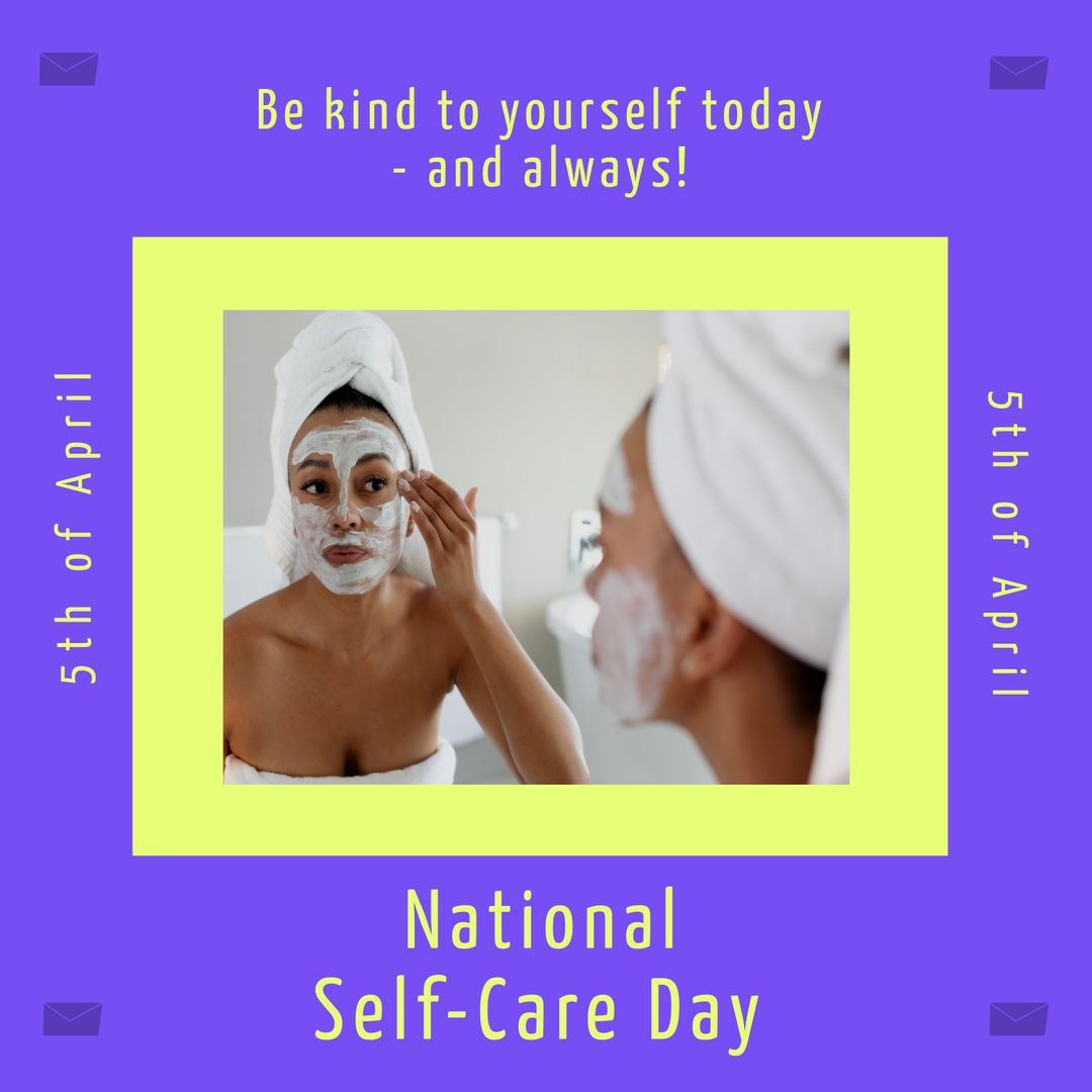National Self-Care Day Skincare Routine Concept
